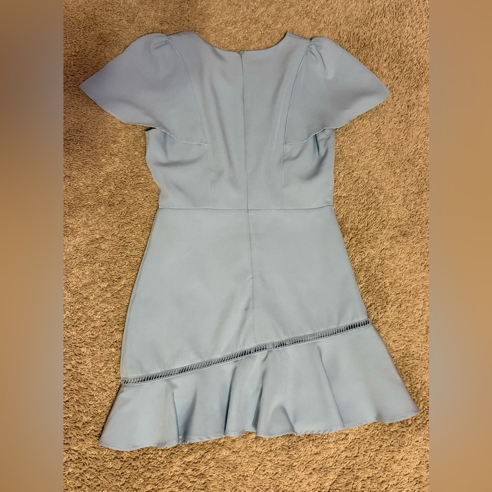 TCEC Light Blue Ruffle Mini Dress - Picture 3 of 4